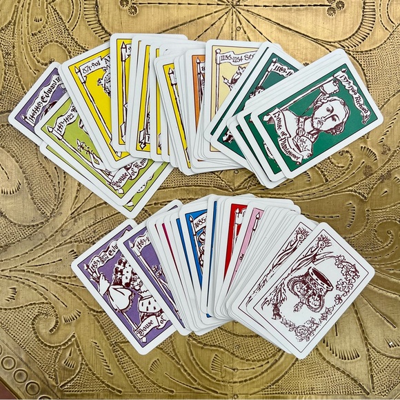 1976 Card Game Waddingtons Succession Kings Queens of England (62 cards) boxed - Picture 7 of 8